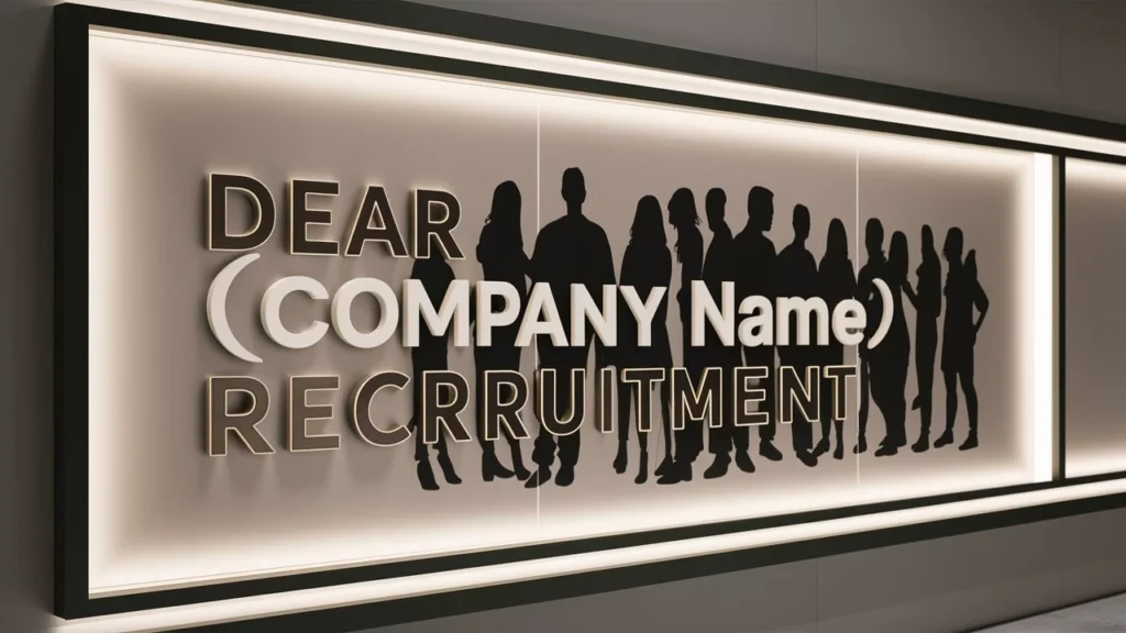 Dear [Company Name] Recruitment