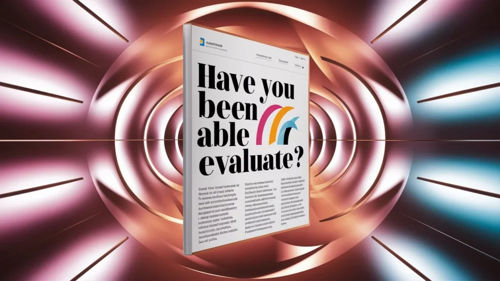 Have you been able to evaluate