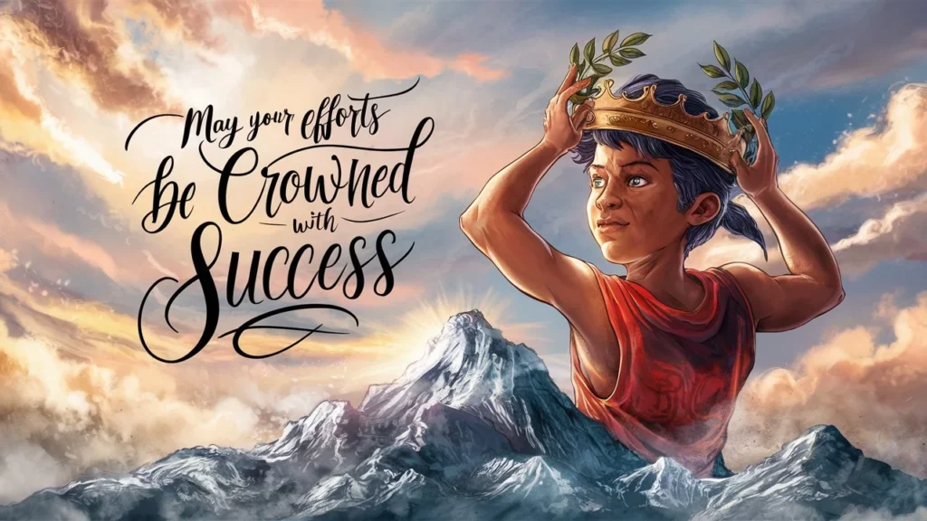 May Your Efforts Be Crowned with Success