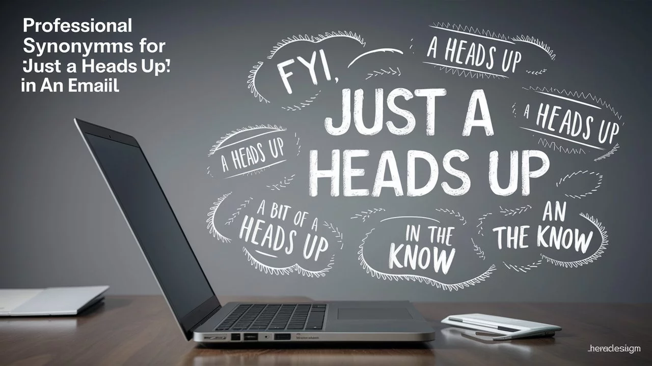 Professional Synonyms for “Just a Heads Up” in an Email