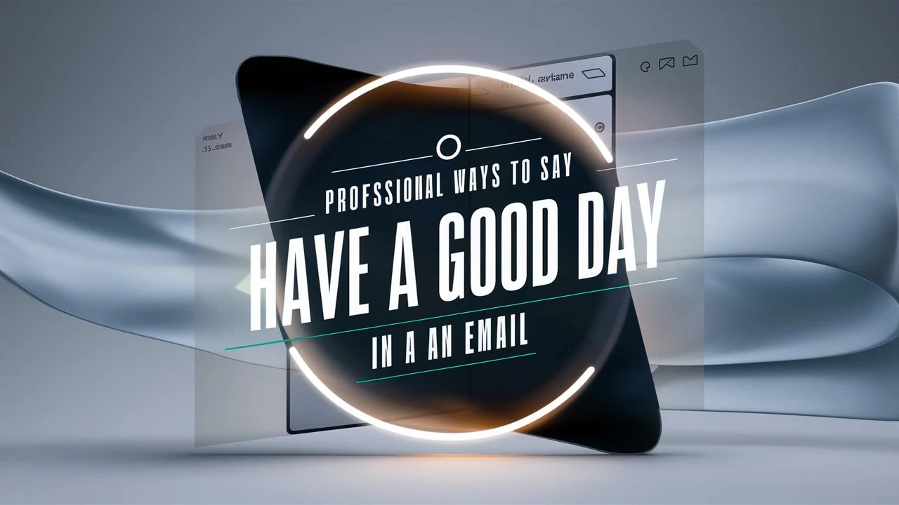 Professional Ways to Say “Have a Good Day” in an Email