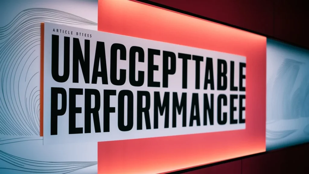 Unacceptable Performance