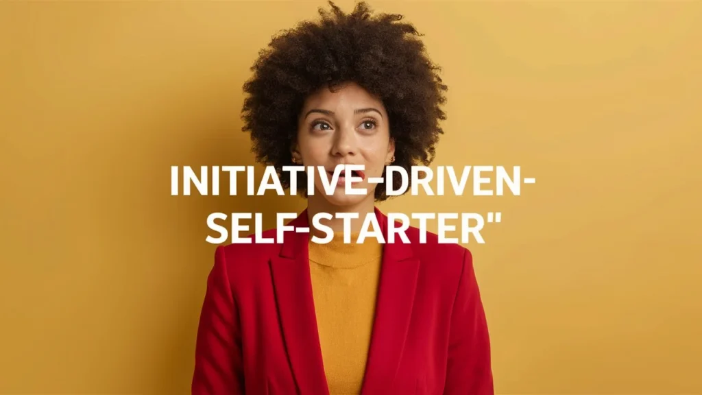  Initiative-Driven Self-Starter