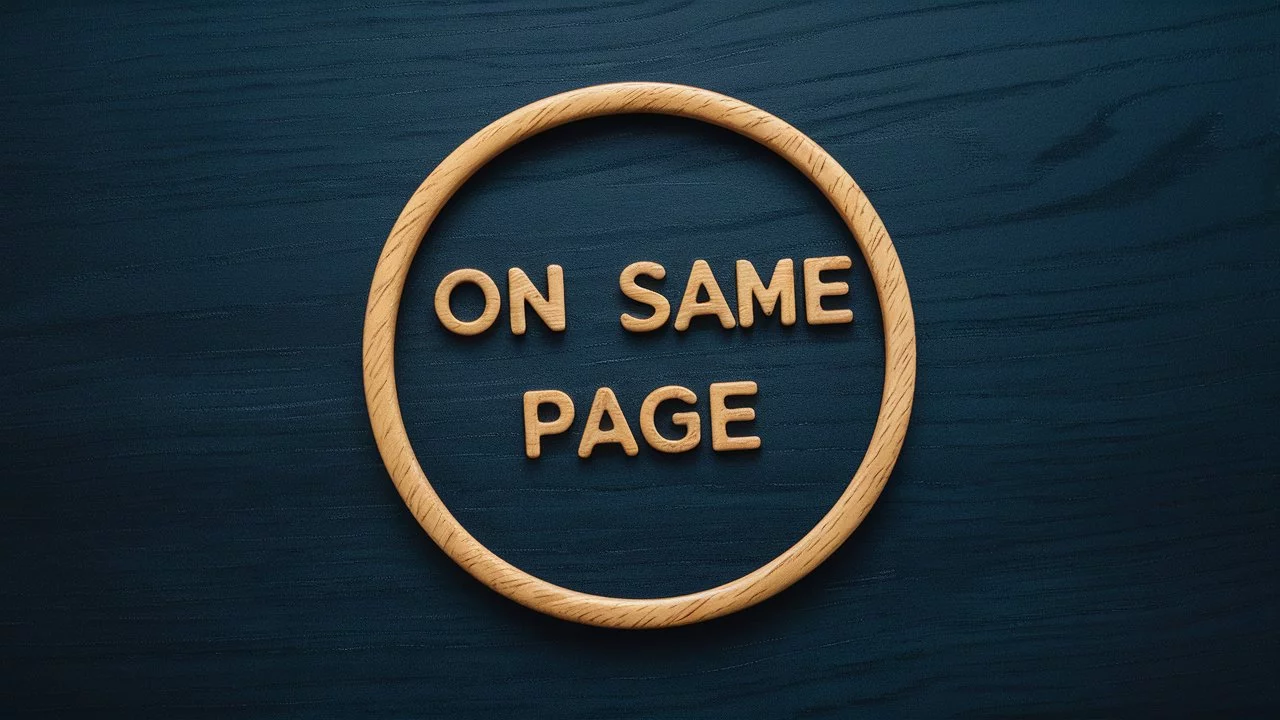 Professional Synonyms for “On the Same Page”