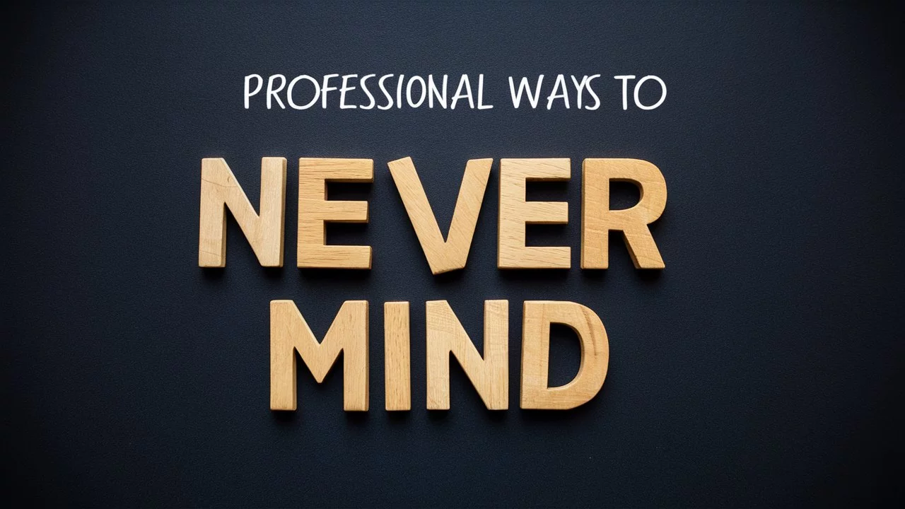 Professional Ways to Say “Never Mind”