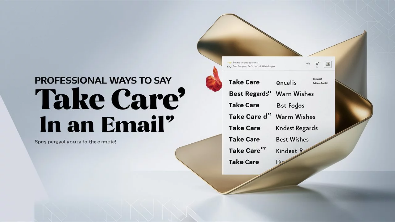 Professional Ways to Say “Take Care” in an Email