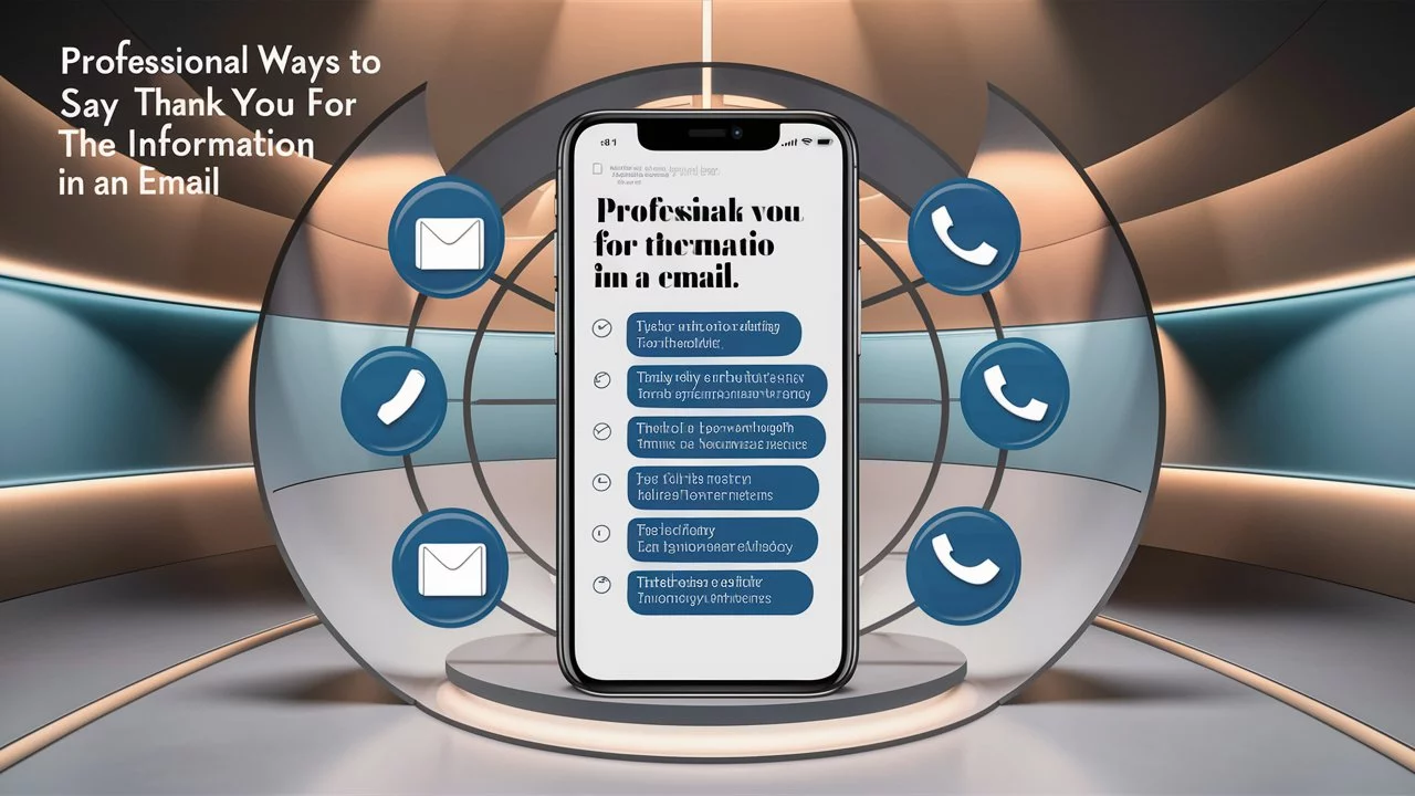 Professional Ways to Say “Thank You for the Information” in an Email