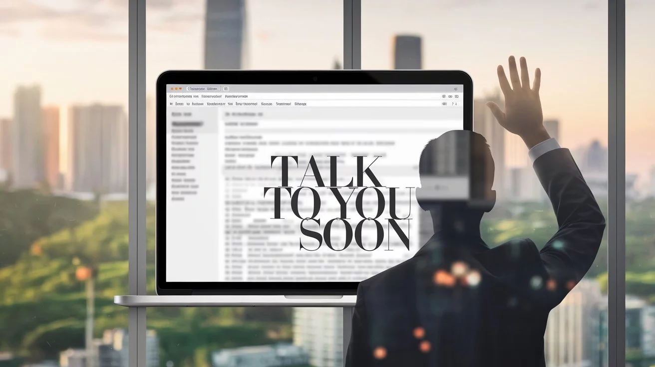 “Talk to You Soon” in an Email