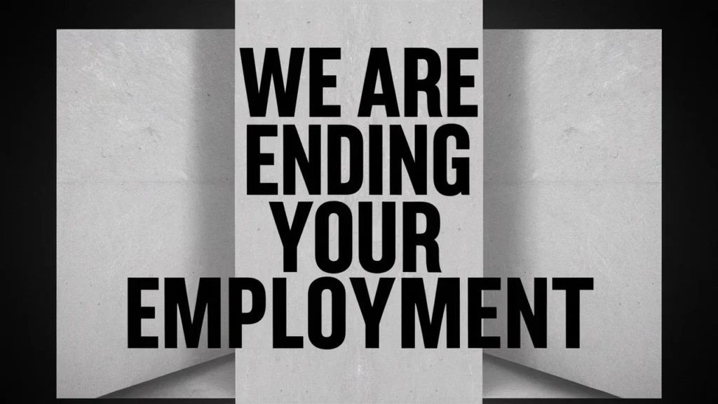 We Are Ending Your Employment