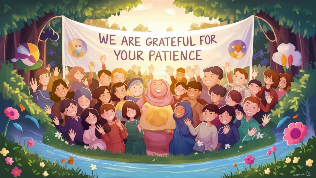 We are grateful for your patience