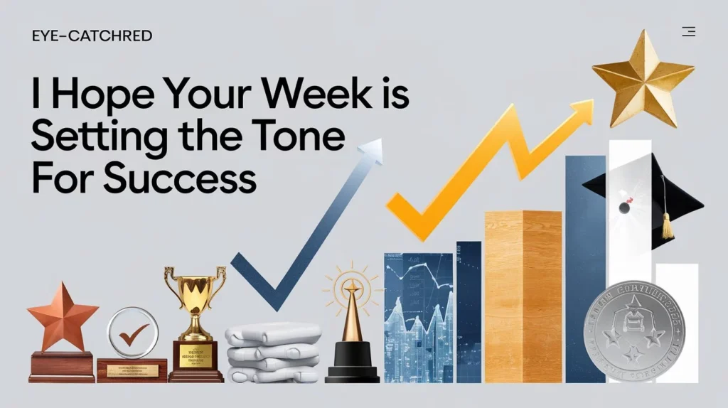  I Hope Your Week Is Setting the Tone for Success