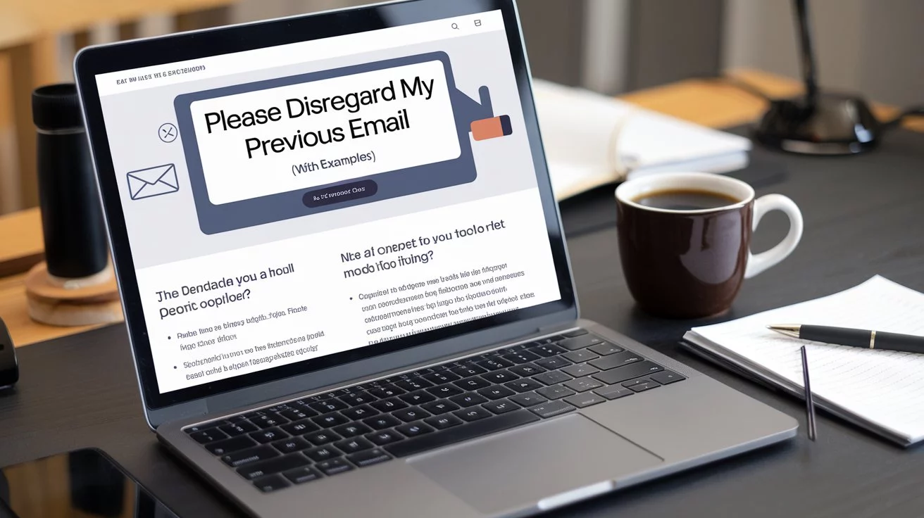 “Please Disregard My Previous Email” (With Examples)