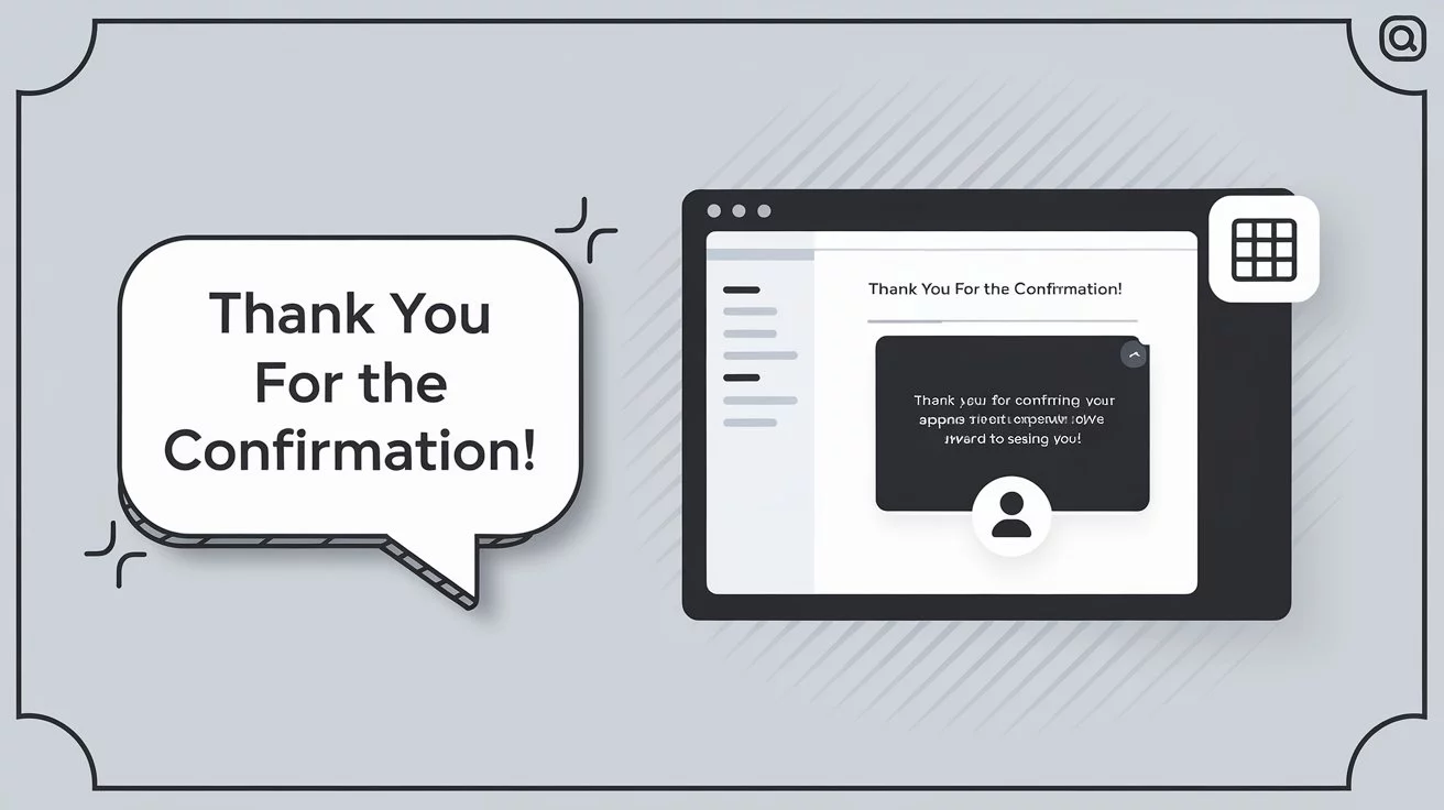 “Thank You for the Confirmation” in an Email (With Samples)
